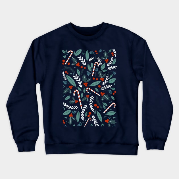 Merry Christmas Crewneck Sweatshirt by Valeria Frustaci 